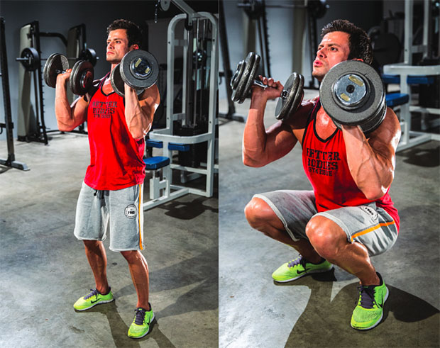 Front Squat with dumbbells : Ultimate Guide + Fitness Tracker